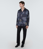 Acne Studios Floral satin shirt