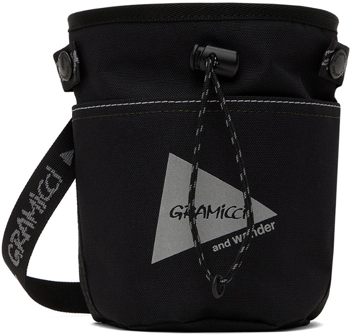 Photo: and wander Black Gramicci Edition Multi Patchwork Chalk Pouch