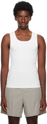Seventh White Square Neck Tank Top
