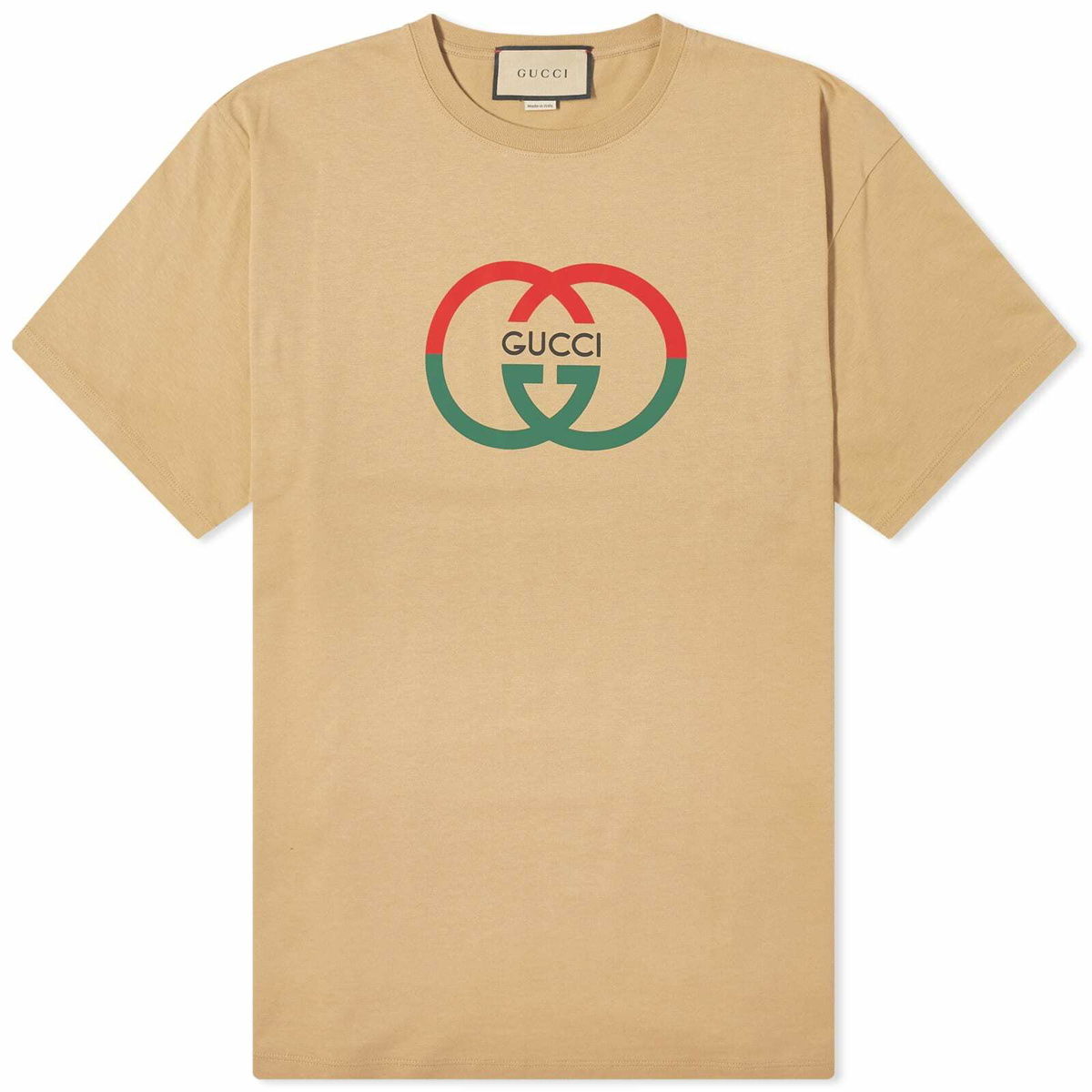 Photo: Gucci Men's Interlocking Logo T-Shirt in Camel