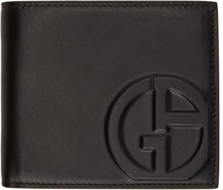 Photo: Giorgio Armani Black Logo Bifold Wallet