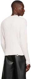 Han Kjobenhavn Off-White Cotton Sweater