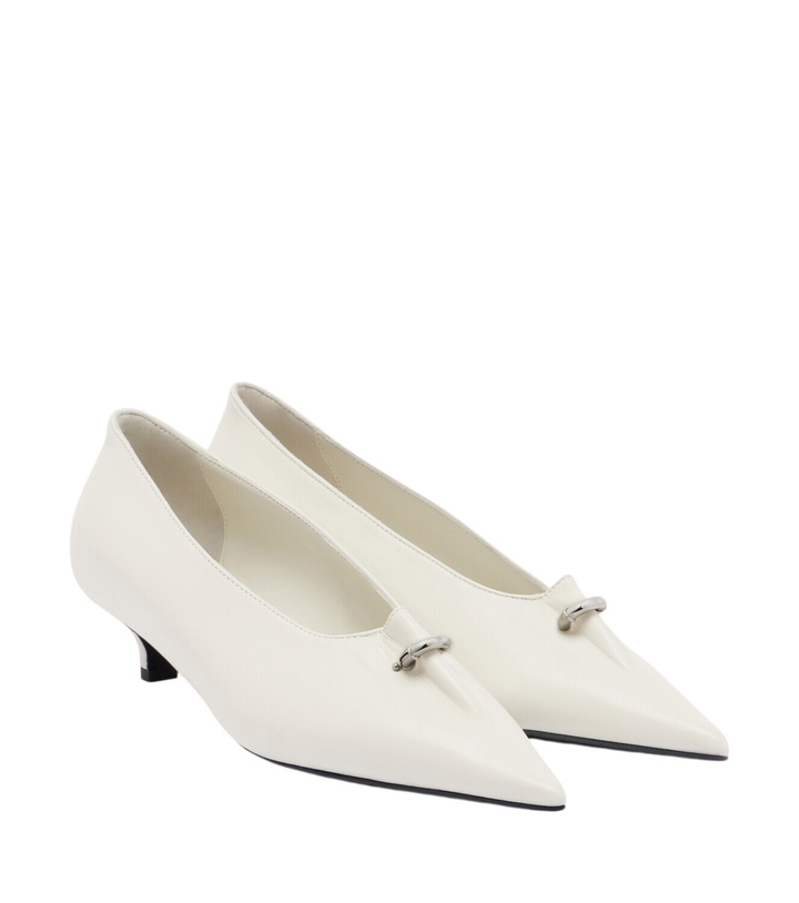 Photo: Toteme Pierced embellished leather pumps
