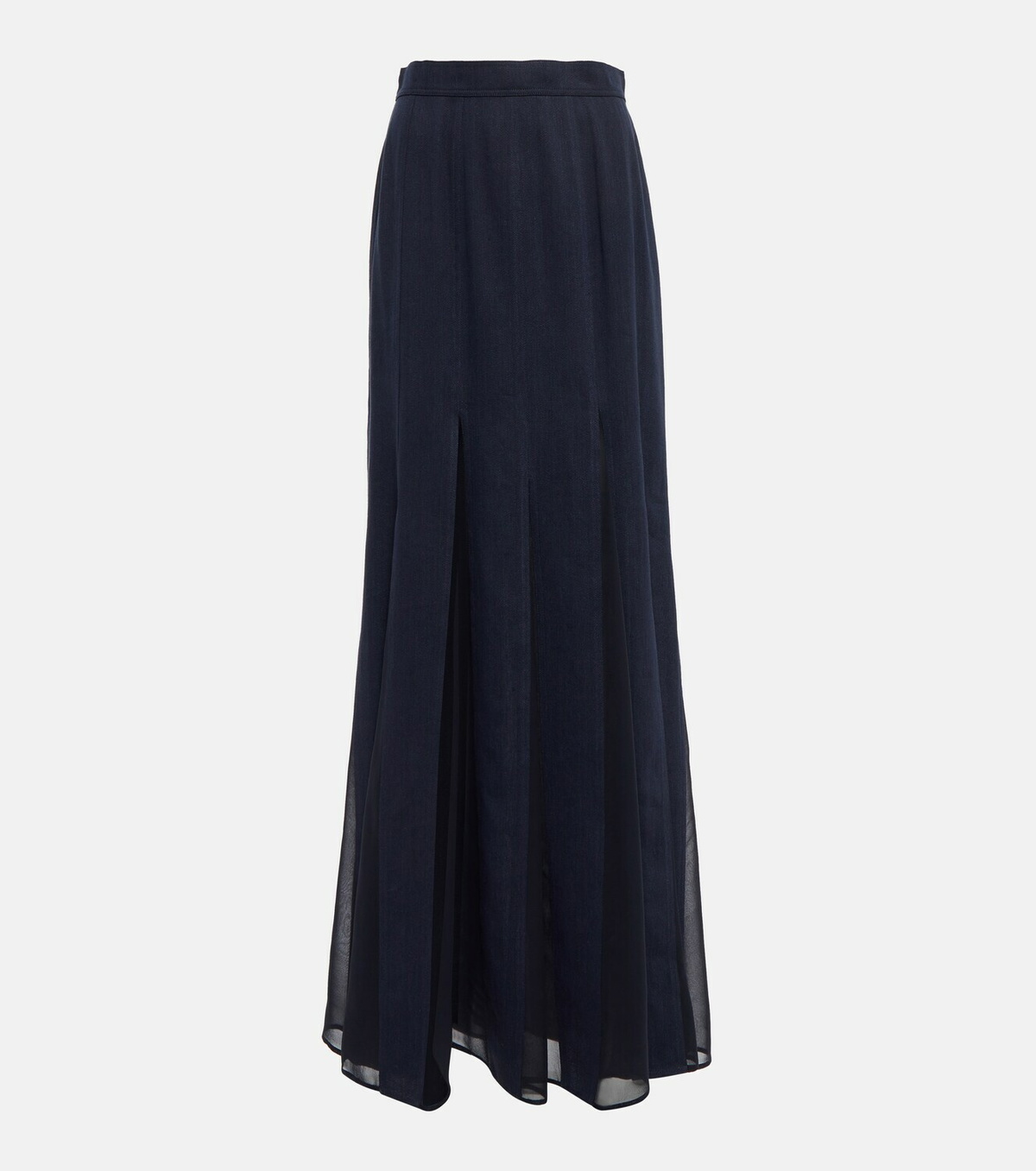 VIP【関税送料無料】希少 MAX MARA BLUE AND BLACK SILK SKIRT S Max Mara Jokey maxi skirt | LODENFREY