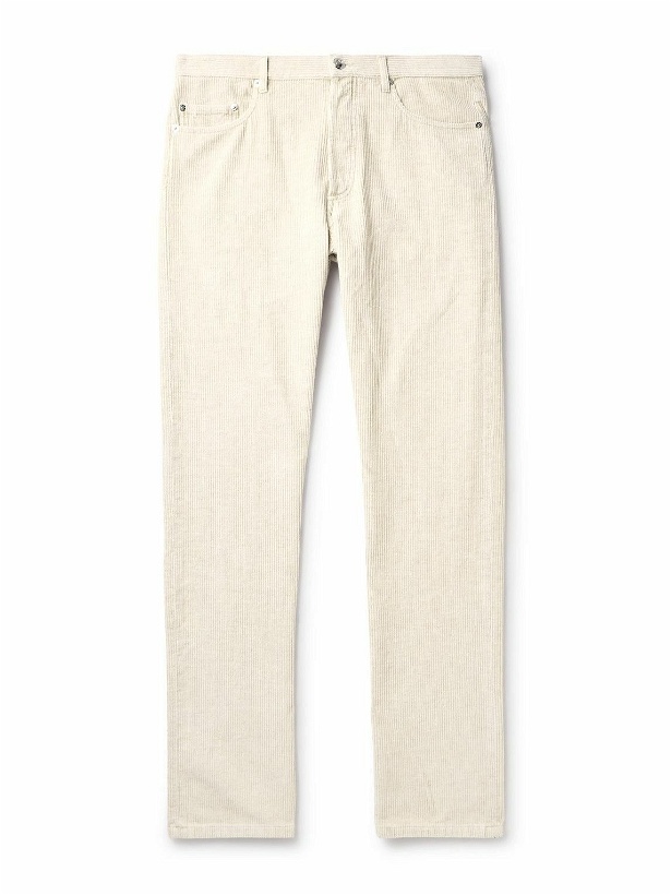 Photo: A.P.C. - Jean Straight-Leg Cotton and Linen-Blend Corduroy Trousers - Neutrals