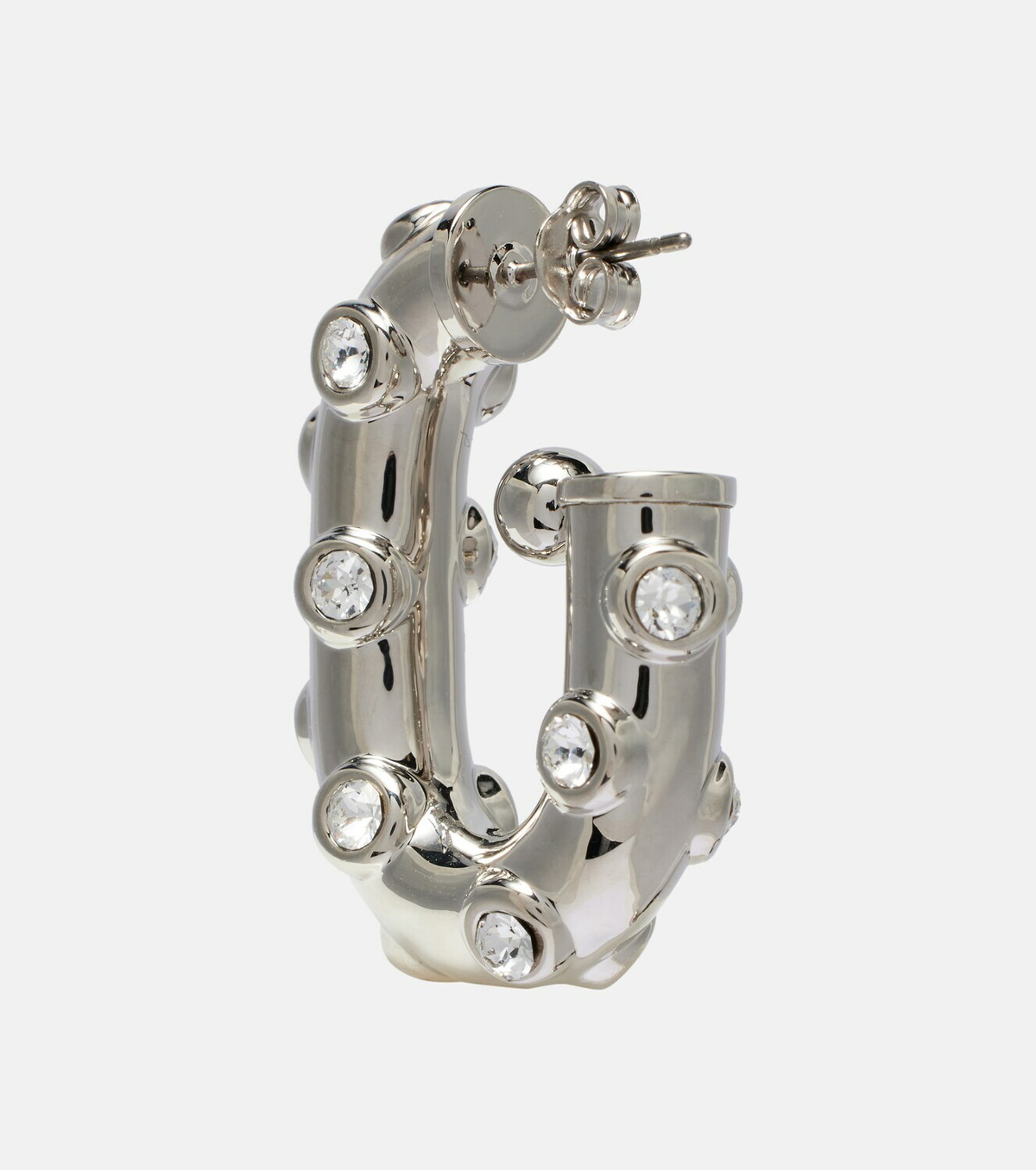 Rabanne Crystal-embellished hoop earrings