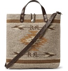 RRL - Garrett Leather-Trimmed Wool and Cotton-Blend Tote Bag - Brown