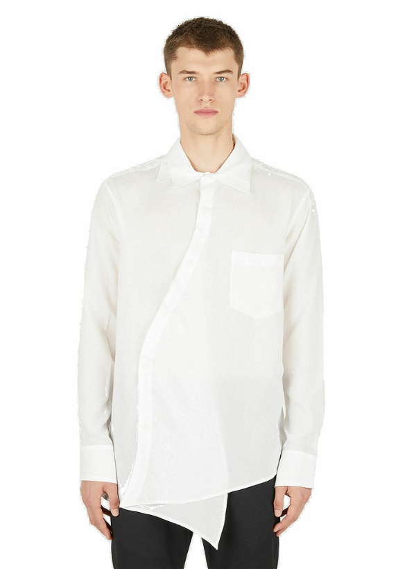 Photo: Double Collar Shirt in White