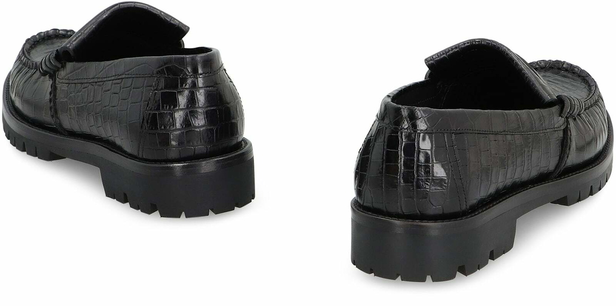 Rhude Printed Leather Loafers Rhude