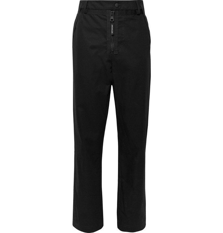Photo: Moncler Genius - 5 Moncler Craig Green Webbing and Nylon-Trimmed Cotton-Canvas Trousers - Men - Black