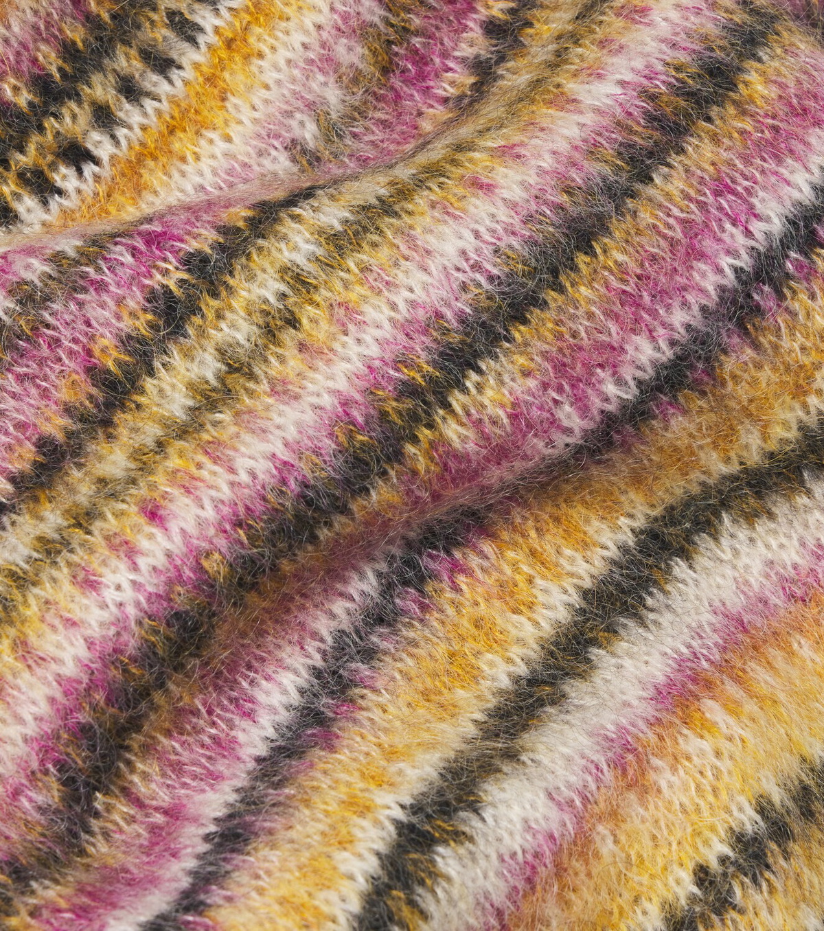 Isabel Marant Mouna striped mohair and wool-blend scarf