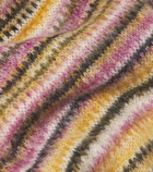 Isabel Marant Mouna striped mohair and wool-blend scarf