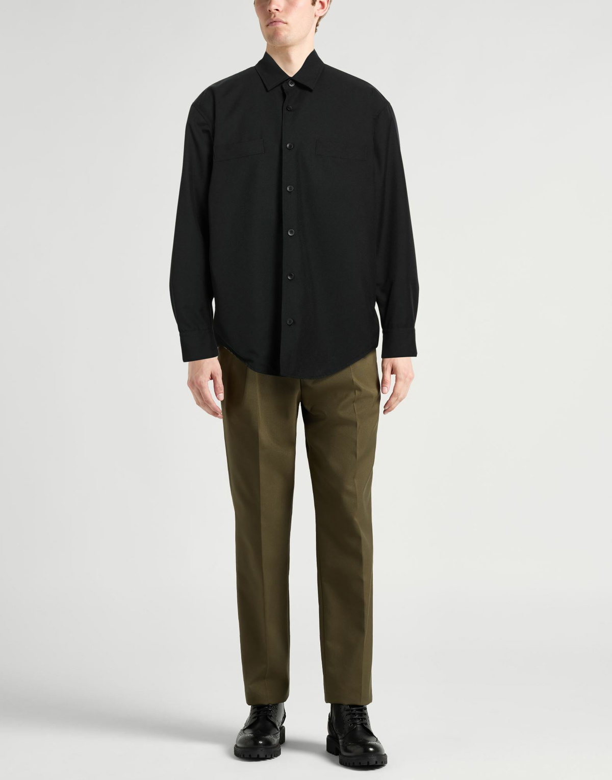 Lardini Mens Shirt in Black