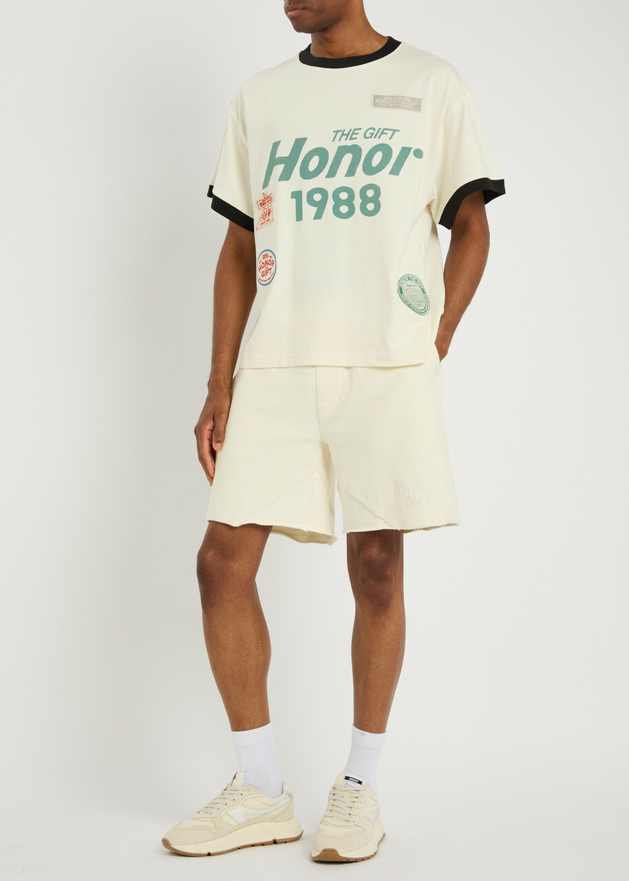 Honor The Gift Logo-embroidered Terry Shorts Off White