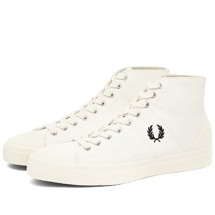 Photo: Fred Perry Authentic Hughes Canvas Mid Sneaker