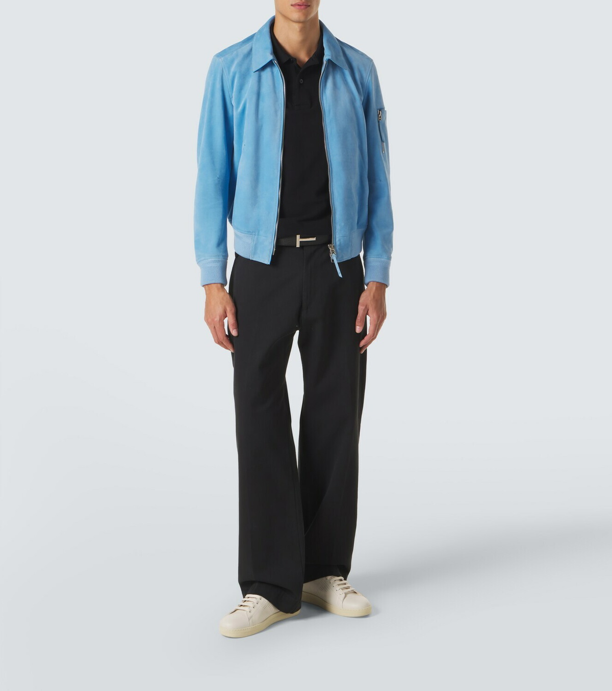 Tom Ford Warwick perforated leather sneakers