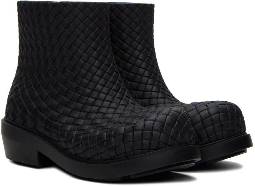 靴 BOTTEGA VENETA fireman boots 41 Bottega Veneta Black Fireman Boots Bottega Veneta
