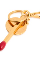 Stella Mccartney Matchstick Enamelled Keyring - Gold - One Size