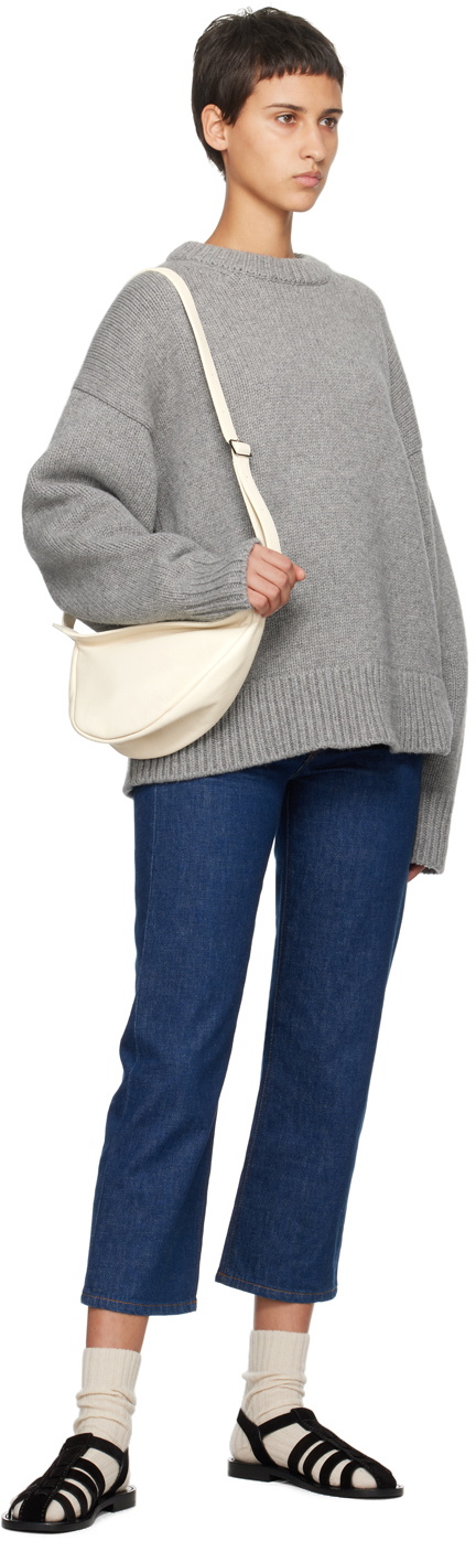 The Row Off White Small Slouchy Banana Bag The Row