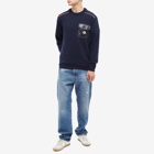 Moncler Men's Maya Pocket Crew Knit in Navy