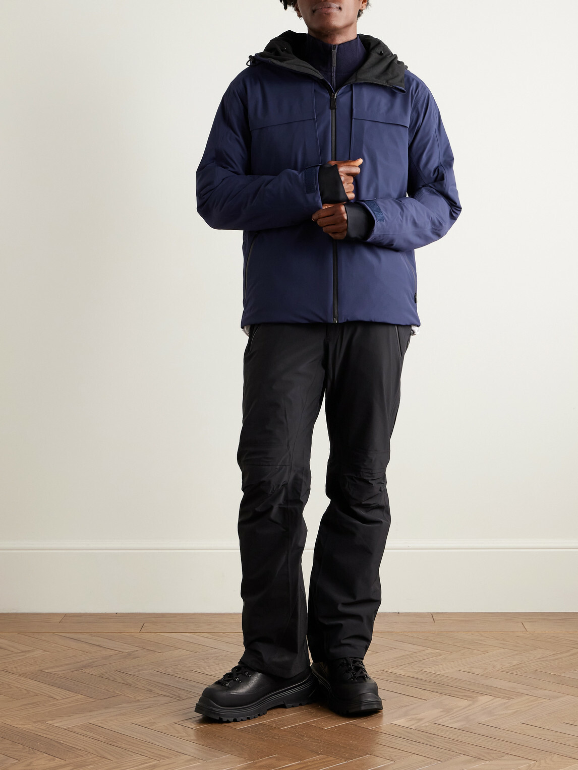 Aztech Mountain - Hayden Padded Hooded Ski Jacket - Blue