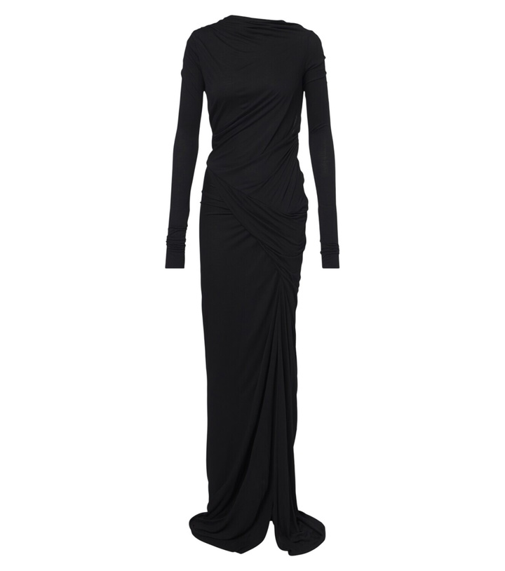Photo: Rick Owens Lilies Shailee draped open-back jersey gown