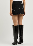 Giuseppe DI Morabito Stud-embellished Twill Mini Skirt Black