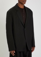 Studio Nicholson Denison Linen and Wool-blend Blazer Black