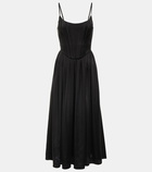 Zimmermann Silk corset midi dress