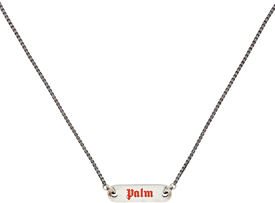 Palm Angels Monogram Chain Necklace - Silver - One Size