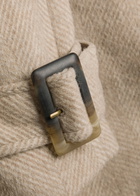 Damson Madder Jude Herringbone Wool-blend Coat Grey
