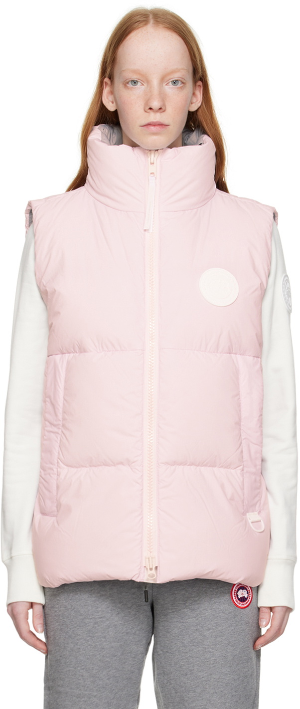 canada goose pink vest