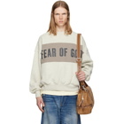 Fear of God ESSENTIALS Gray Cropped Relaxed Panelled Sweatshirt
