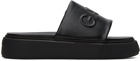 GANNI Black Vegea Slides