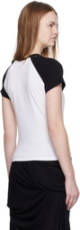 Charles Jeffrey LOVERBOY White Graphic Baby Raglan T-shirt