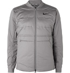 Nike Golf - AeroLoft Perforated Quilted Jersey Golf Jacket - Light gray
