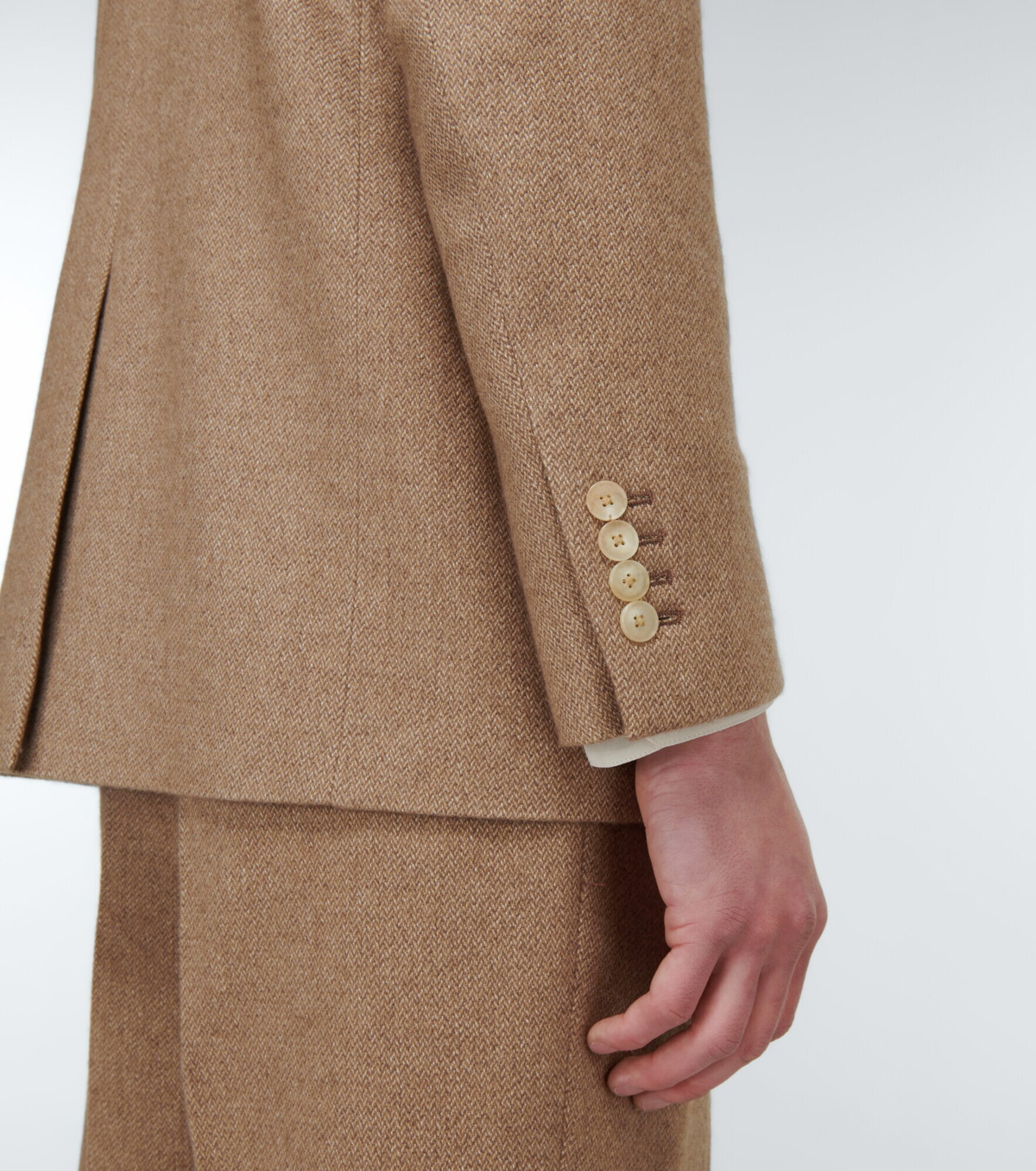 AURALEE COTTON WOOL CASHMERE KNIT P/O