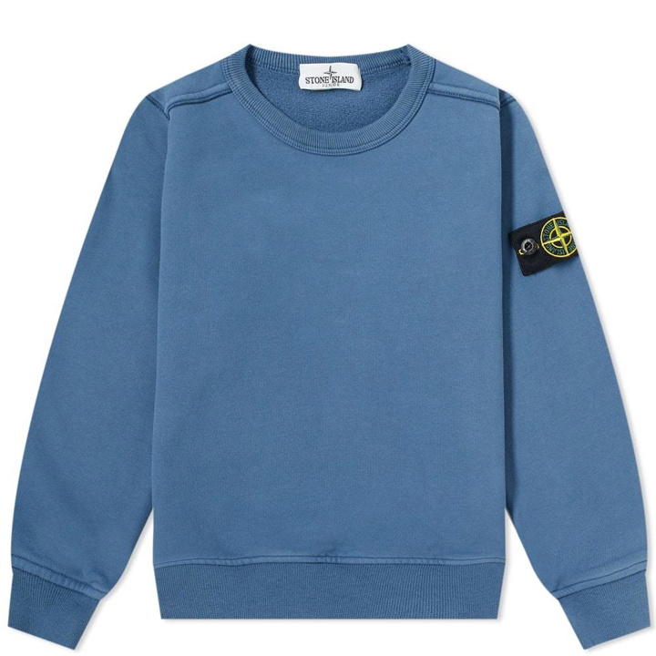 Photo: Stone Island Junior Crew Sweat Mid Blue