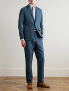 Sid Mashburn - Butcher Hemp and Cotton-Blend Canvas Blazer - Blue
