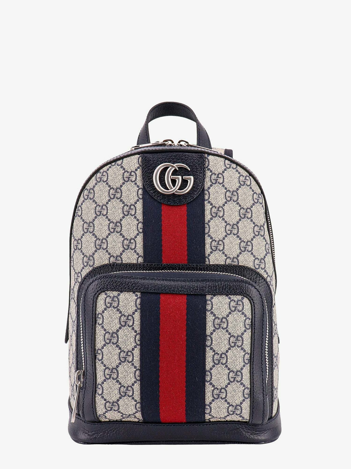 Grey GG-plaque Supreme-canvas laptop case, Gucci