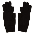 Rick Owens Black Larry Touchscreen Gloves