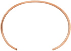 Maison Margiela Rose Gold Logo Cuff Bracelet