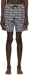 Versace Underwear Black Allover Swim Shorts