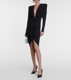 Alexandre Vauthier Draped jersey midi dress