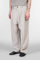 Ziggy Chen Pants In Beige Linen