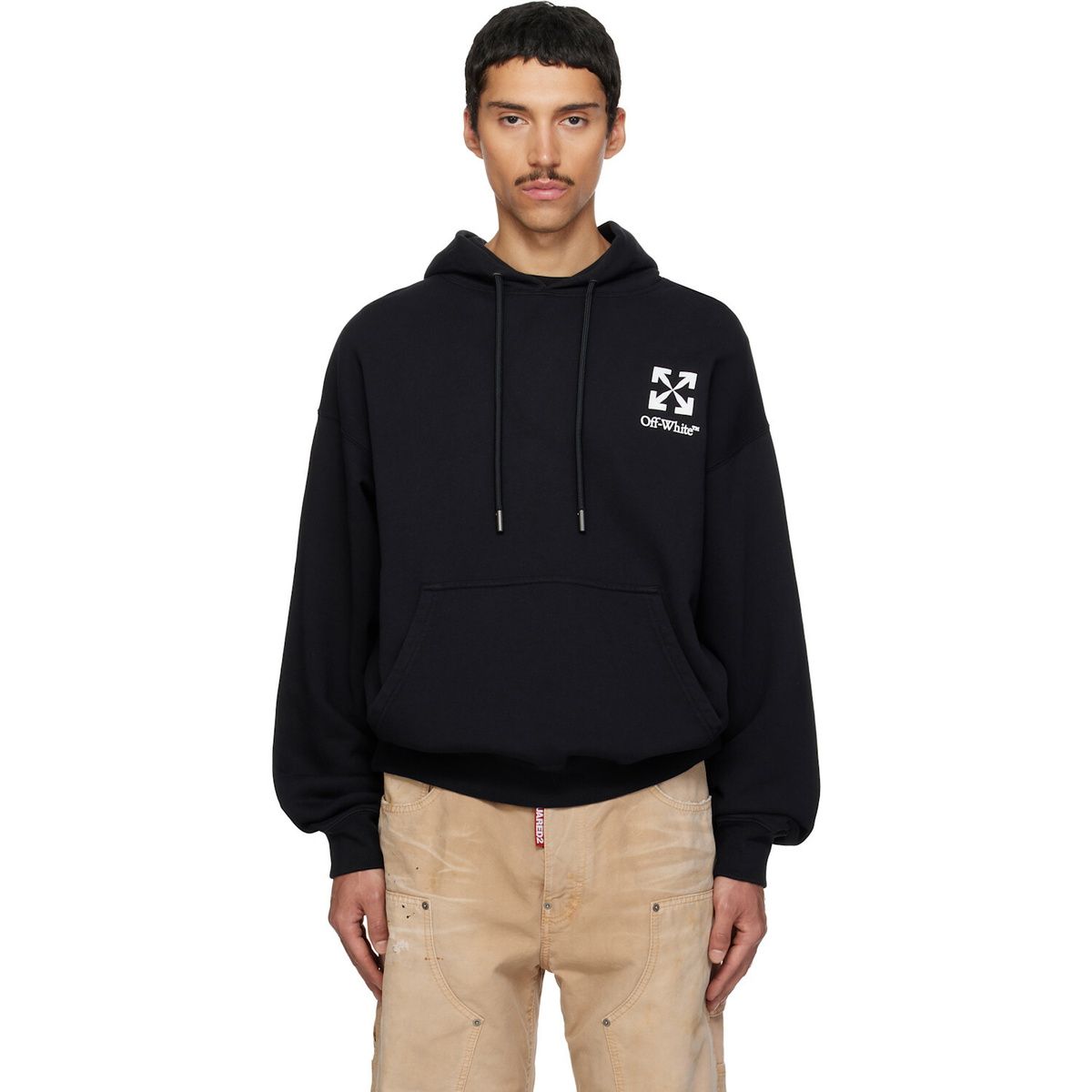 Off-White Black Small Arrow Skate Hoodie