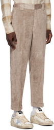 Golden Goose Beige Rolled Trousers