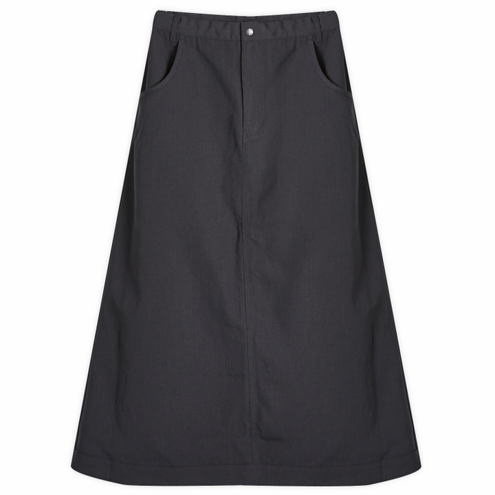 Photo: Snow Peak Women's Takibi Ripstop Midi Skirt in Black