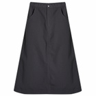 Snow Peak Women's Takibi Ripstop Midi Skirt in Black