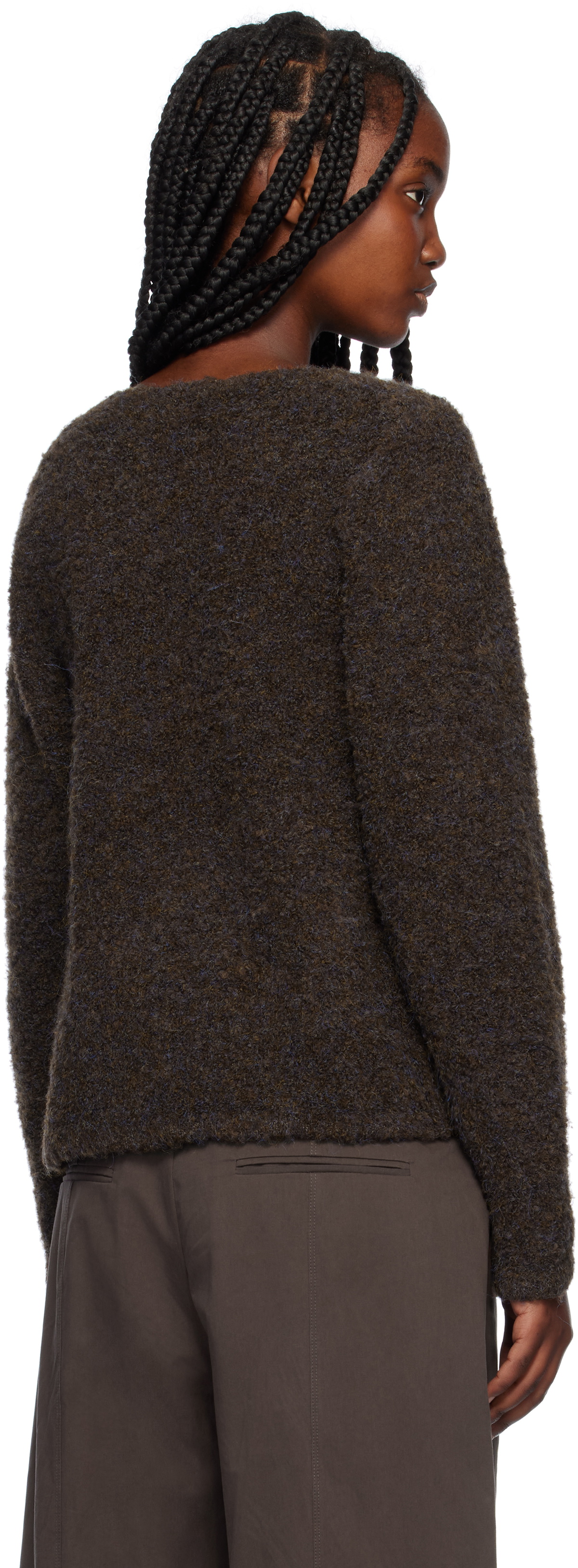 Deiji Studios Brown Crossover Sweater